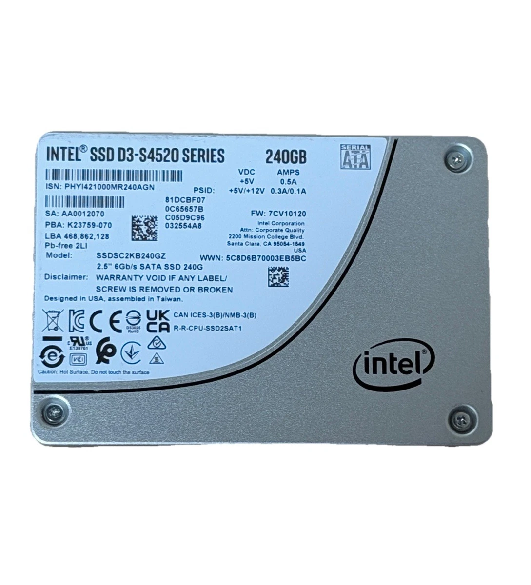 25+ Intel Solid State Drives GB 240 for sale | Updated Oct 2026