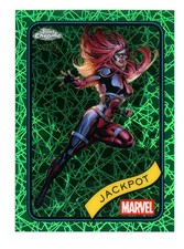 2025 Topps Chrome Marvel Hulk Green Lazer Refractor /99 Jackpot #81