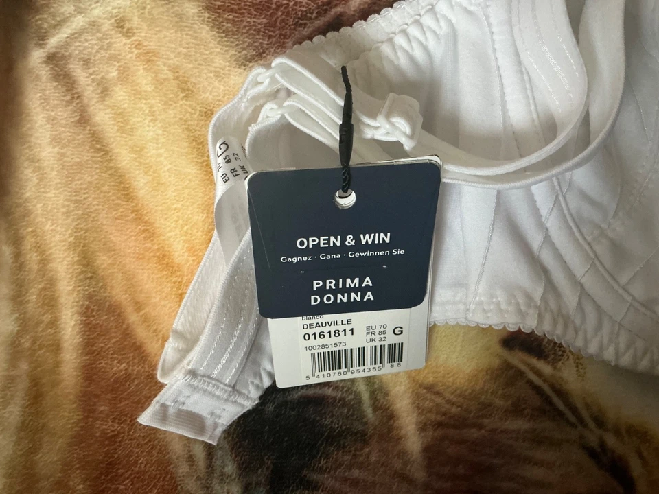 Prima Donna Deauville 0161811 Full Cup Bra uk 32g blk Embroidered bnib - Image 4 of 4