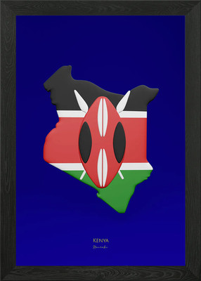 Kenia Nairobi Uhuru Kenyat gerahmtes Wandbild Poster Leinwanddruck Bild