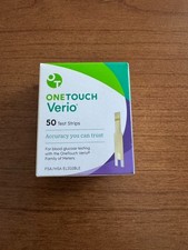 OneTouch VERIO Blood Glucose Test Strips 50CT Free Shipping Exp 2/26