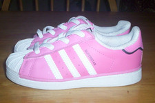 Zapatillas deportivas Adidas Superstar Ortholite rosa talla 9K para niñas 9 niños