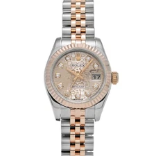 ROLEX Datejust 179171G pink computer/diamond WATCH 679152