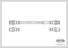 Flexible de frein Peugeot J9