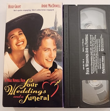 Four Weddings and a Funeral - Hugh Grant VHS, 1994 Buy 2 Get 1 Free VCR