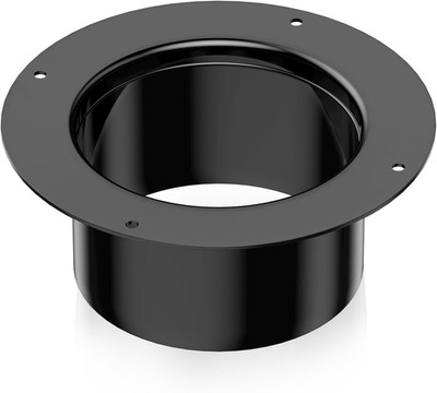 Ø150mm am Flansch angeschweißt 5 Zoll Lüftungsschlauch schwarz, F-Stecker