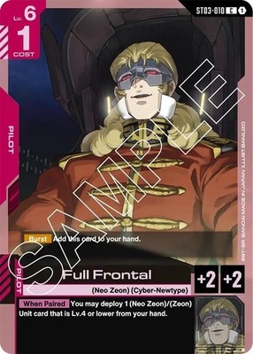 Full Frontal - ST03-010 NM - Gundam TCG Card Game | eBay