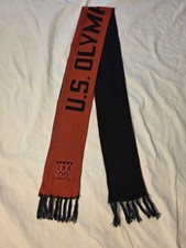 Nike Team USA Vancouver 2010 Winter Olympics Knit Scarf Red Navy 67.5"