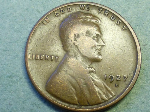 1927-D  LINCOLN CENT  FINE
