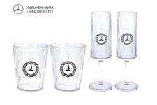 Genuine Mercedes Classic Collection Superglas Champagne Glass Set Koziol