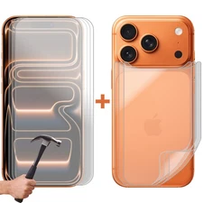 3Set Tempered Glass Screen Protector for Apple iPhone 17 PRO Front and Film Back