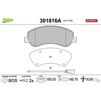 Valeo 301816A Bremsbelagsatz FüR Ford Transit Tourneo FD FB FS FZ FC FM FN FF