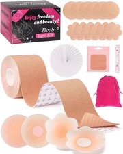 Boob Tape Kit, Boobtape for Breast Lift with Breast Petals and Covers, Sticky Ad