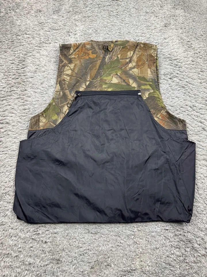 Quail Unlimited Vest Men Large Realtree Hardwoods Camo Shooting Dove Hunting Vtg - Image 2 of 4