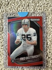 2025 Panini Prizm Black #109 Fred Biletnikoff Prizms Red #/299
