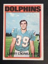 1972 Topps #140 LARRY CSONKA -- HOF Miami Dolphins -- VG