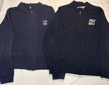 Vintage USPS Sweater Jacket XL Lot Of 2 Brookfield Uniforms Blue