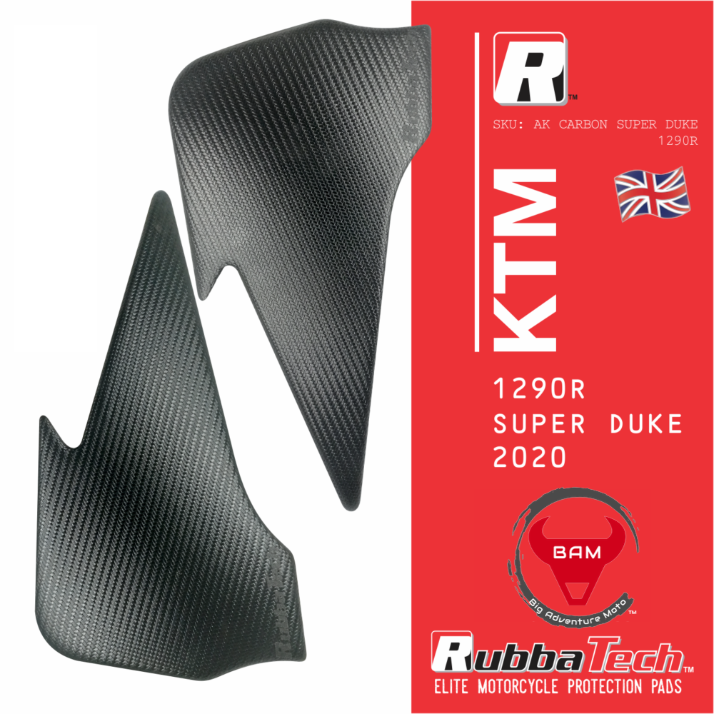 RubbaTech KTM Super Duke 1290R rubber knee pad set