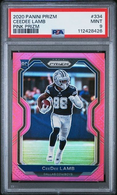 2020 Panini Prizm - Rookie CeeDee Lamb #334 Pink Prizm (RC)