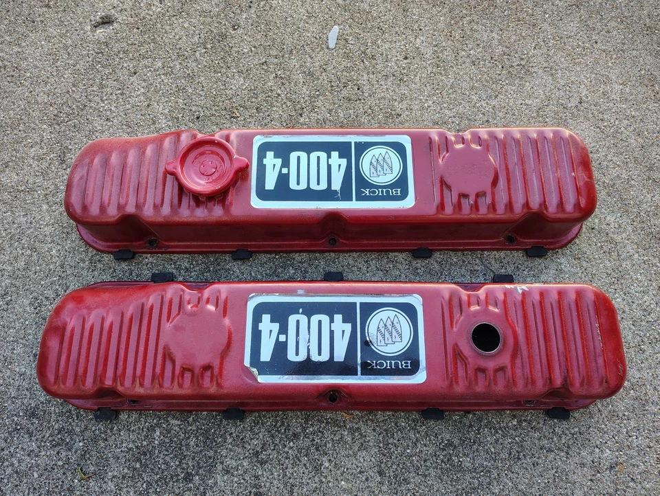 1968 1969 Buick Skylark GS Wildcat Electra 225 Riviera 400 430 OEM Valve Covers - Image 3 of 4