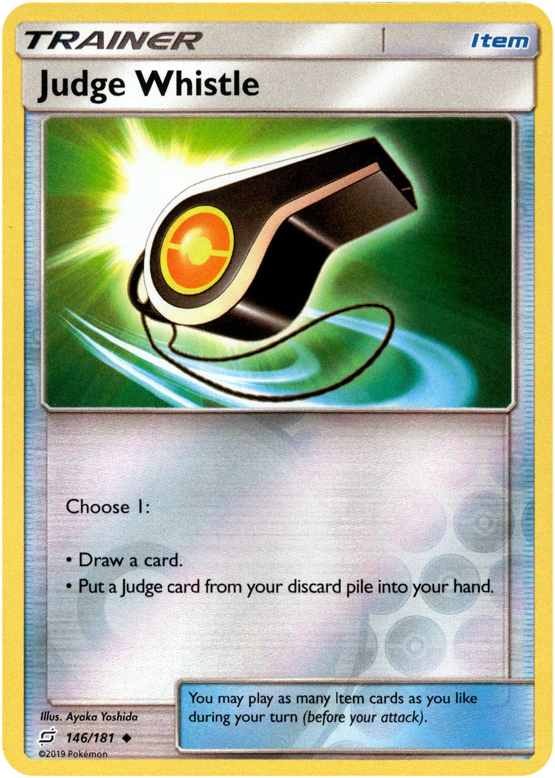 Judge Whistle - 146/181 - Team Up - Reverse Holo