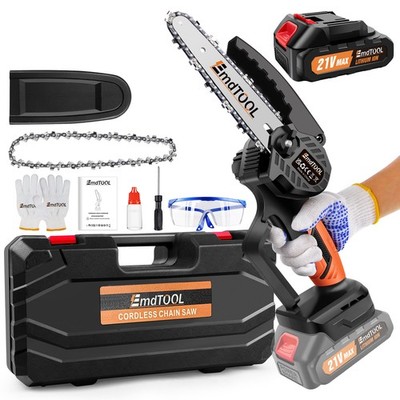 6''New Cordless Chainsaw 6''inch Electric Chainsaw Protable Chain saw with Battery