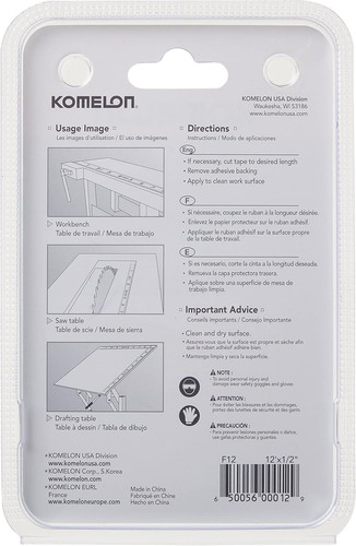 Self Adhesive Stick And Measure Flat Tape Back Stick On 12 Foot By 1/2 Inch US - Picture 4 of 5