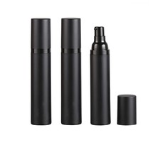 3 Pack Black Airless Pump Bottle Travel Lotion Bottles Cosmetic Cream Bottle ...