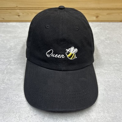 Queen Bee Womens Hat Ball Cap ONE SIZE Adjustable Black Relaxed Fit