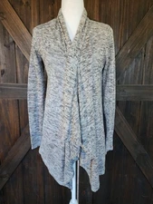 AB Studio Womens Open Knit Cardigan Sweater | Small