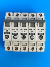 Allen-Bradley 1492-CB1G050 Ser B 1-Pole 5A Circuit Breaker Lot of 5 