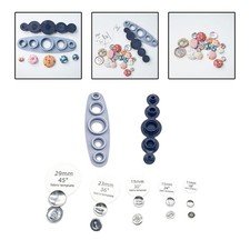 Tool for Cover Buttons Cover Button Tool Shirt Round Button Base 11mm, 15mm,