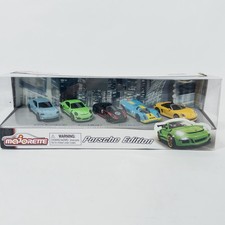 Majorette Porsche Edition 5-car Diecast Toy Cars Gift Pack Set New Damaged Box