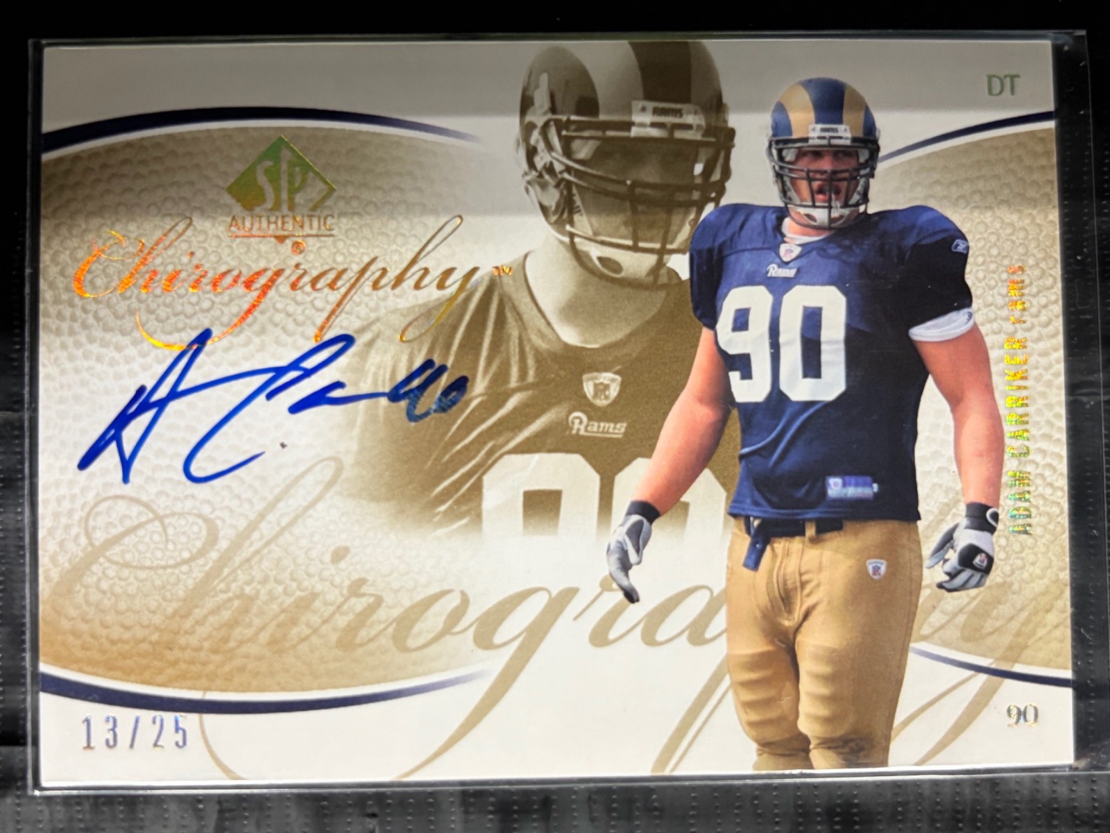 Adam Carriker SP Authentic Chirography #CAAC Gold