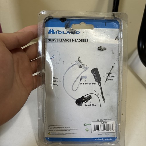 Midland AVP-H3 Clear Surveillance Headsets FRS GMRS Mic For Two-Way Radios NEW - Photo 3/5