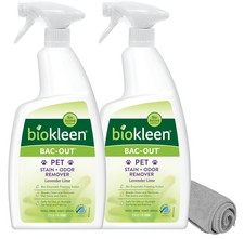 Bac-Out Pet Urine Odor Eliminator - 32 Ounce Spray 2 Pack - Enzymatic, Natura...
