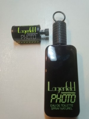 Rarität: Lagerfeld Photo SET - Erstausgabe mit gummiertem Kopf + Kodak-Miniatur