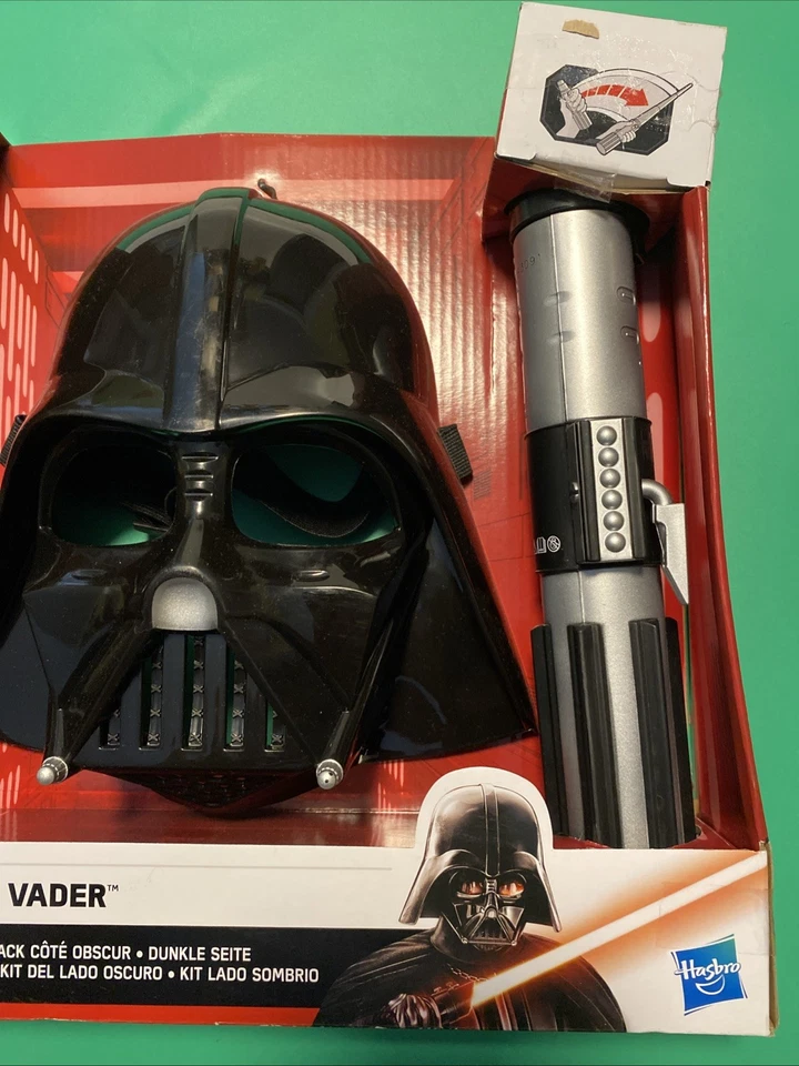 Star Wars Dark Side Set Action Figure, Mask Darth Vader Figurine, Lightsaber New - Image 4 of 4