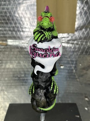 Rare First Edition Smokin  Iguana CHILL RAZ Beer Tap Handle Nashua NH New In Box