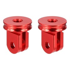 2 Pcs 1/4" Camera Screw Tripod Conversion Mount Adapter, Red