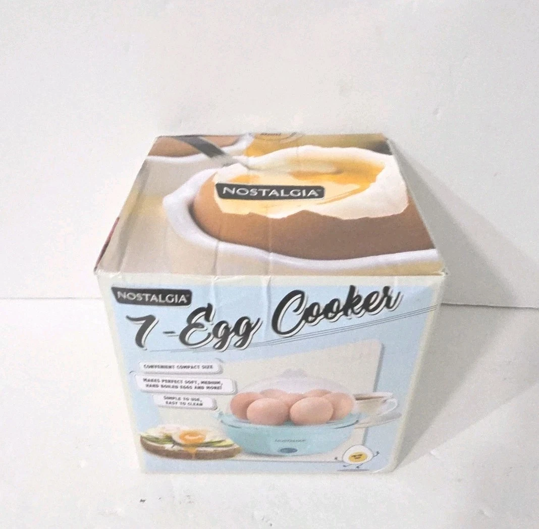 Nostalgia Retro Electric Large Hard-Boiled Egg Cooker - 7 Capacity - Blue
Opens in a new window or t