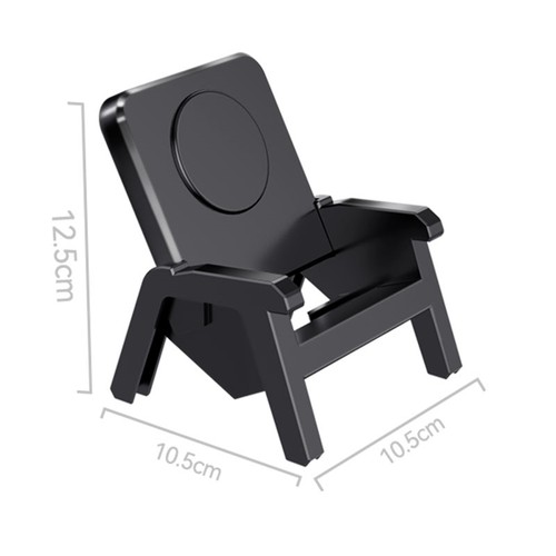 Support de charge sans fil pour téléphone portable ABS support de chargeur portable support mini chaise - Photo 11 sur 12