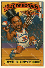 GX844 Darrell Griffith ABA Colonels Out of Bounds 4x6 12x18 16x24 Photo
