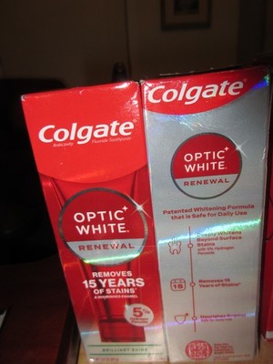Colgate Optic White Renewal Toothpaste High Impact White 2 Pack Of 2 3oz 12/26
