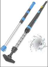 Efurden Rechargeable Pool Vacuum, Round Brush Design For Waterline Cleaning