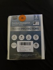 Pillow Protectors with Zipper King Size 2 Pack ,Waterproof Utopia Bedding TEAL
