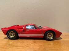 1966 FordGT40 MKII diecast red white stripes 1:18 by Exoto Racing Legends