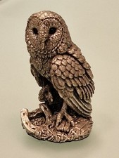 Country Artist Hallmarked  Sterling Silver Filled OWL Dated 1996