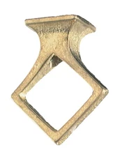 B&P Lamp 1 3/4" Cast Brass Mission Style Loop, Unfinished