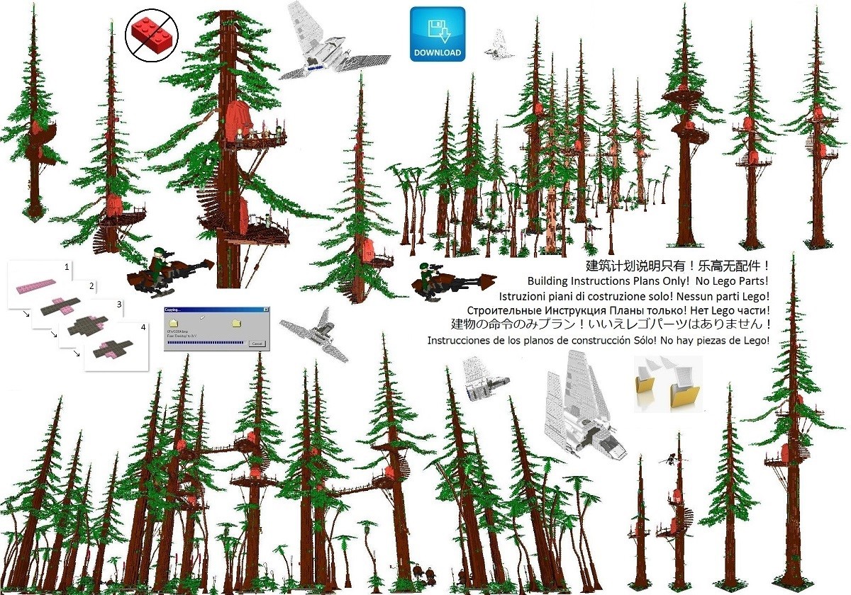 lego star wars ewok village ebay